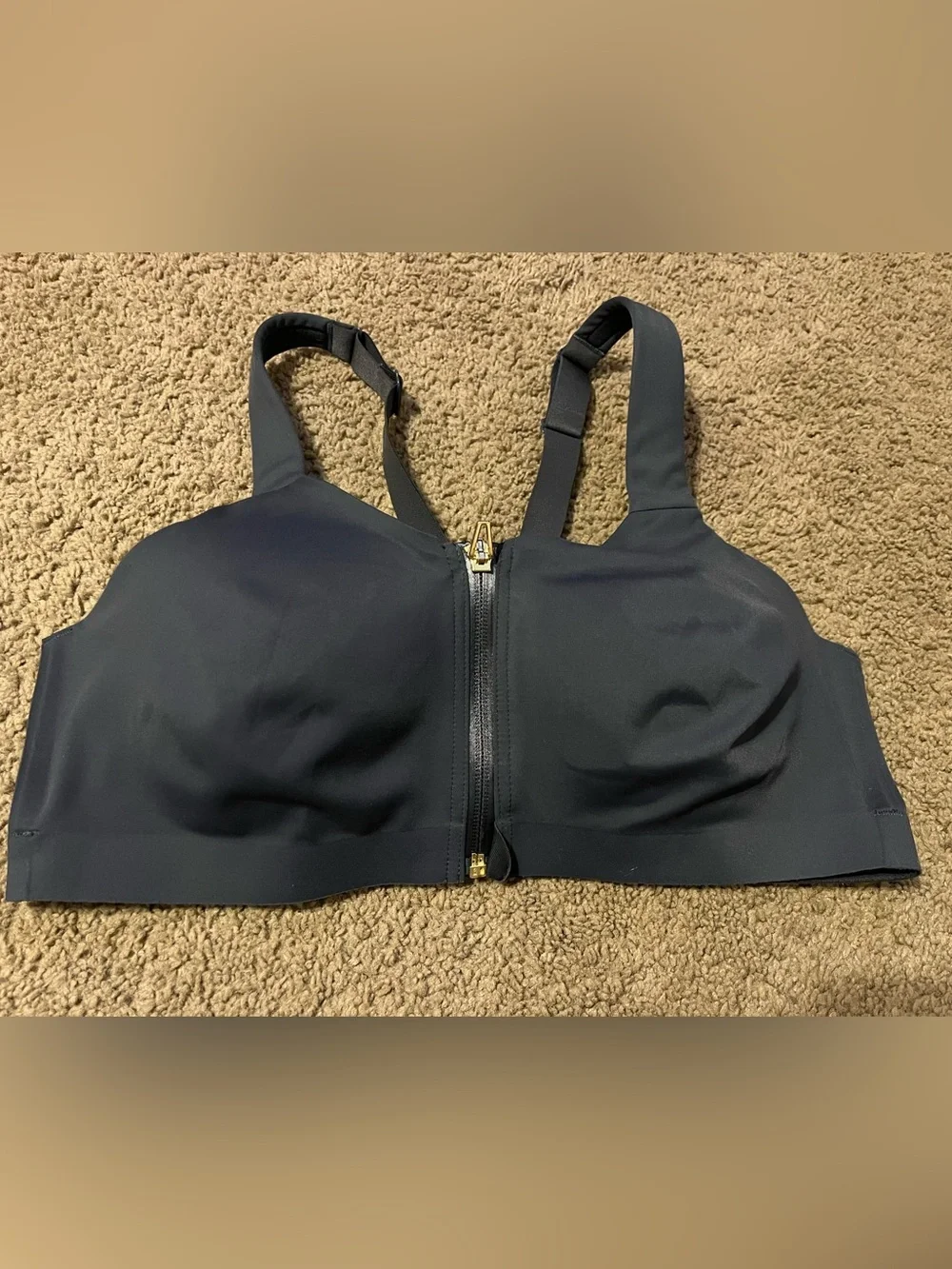 Women’s Front-Zip Victoria's Secret Sports Bra - Black